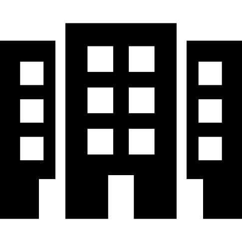 Three buildings
