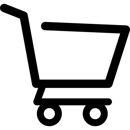 Shopping cart empty side view