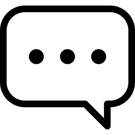 Speech bubble with ellipsis