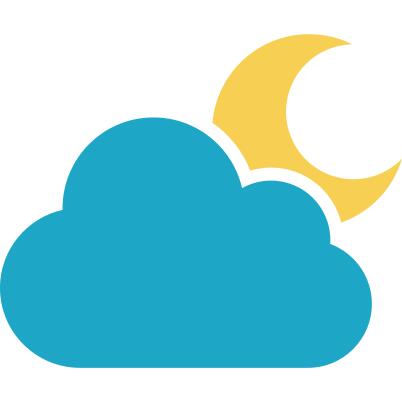 多云的夜晚