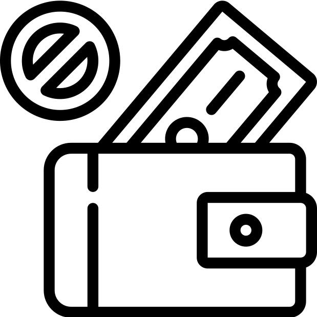 No money