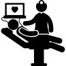 Medical doctor in patient heart check