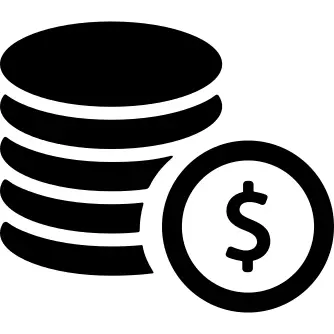 Dollar Coins Stack