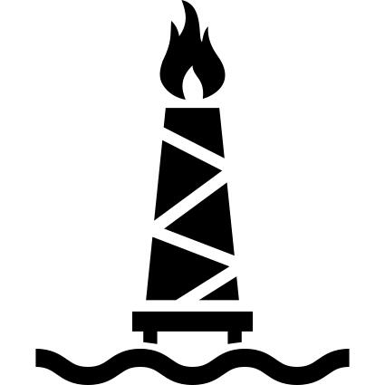 Oil mining fire