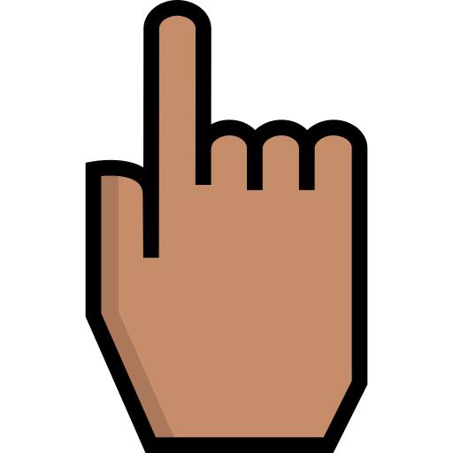 Pointing up
