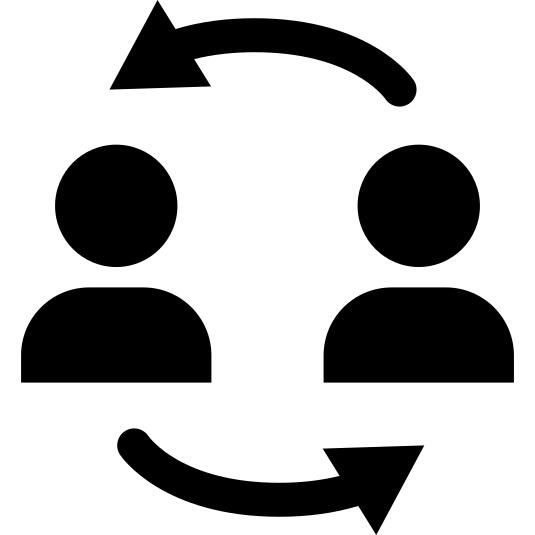 Businessmen exchange