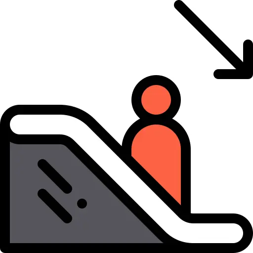 Escalator down