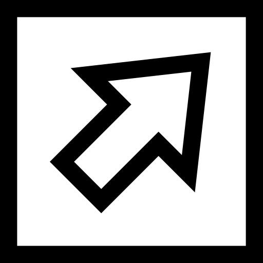 Up right arrow