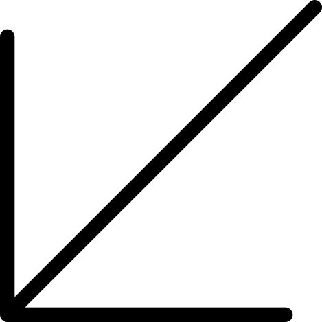 Diagonal arrow