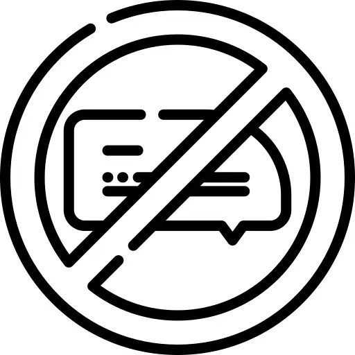 No chatting
