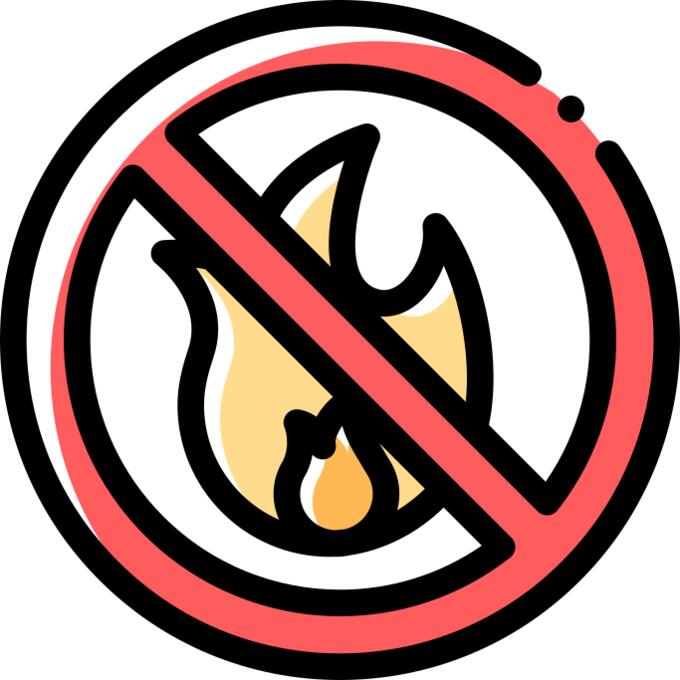 No fire