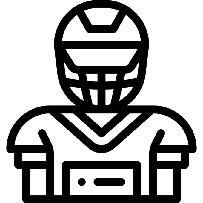 American football player