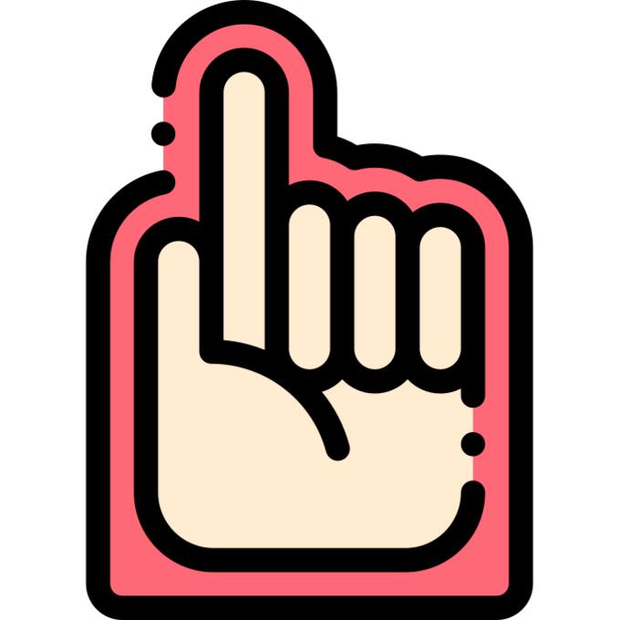 Foam hand