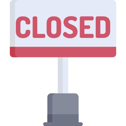 Closed sign