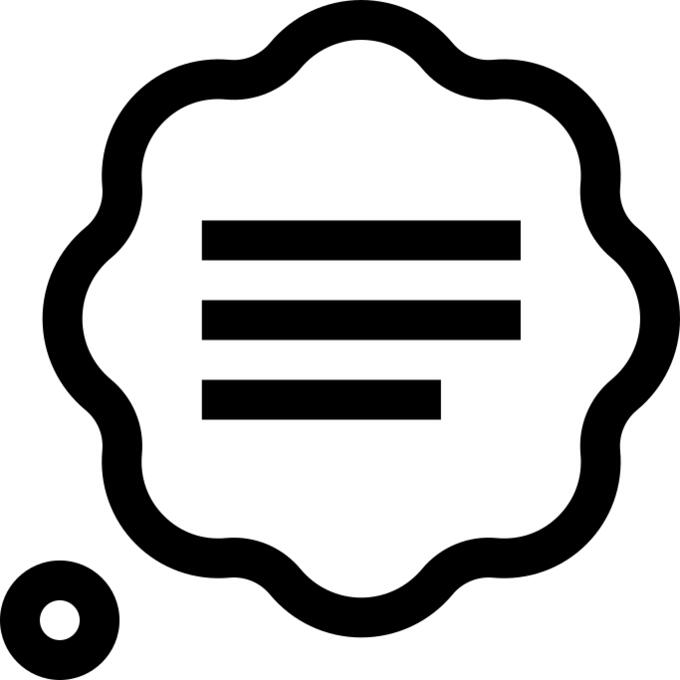 Thought bubble