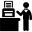 Man working with printer