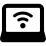 Laptop with wifi sign