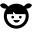 Girl face with two small pony tails