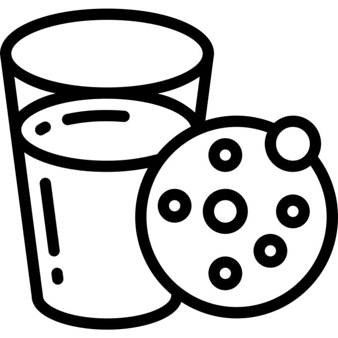 Cookie and milk