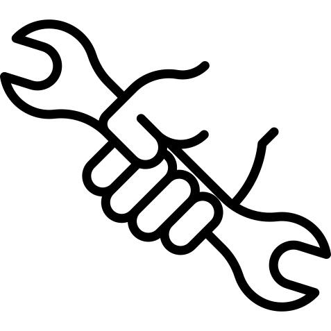 Hand and Wrench