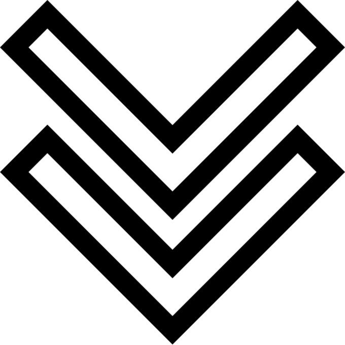 Down chevron
