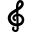 Musical sign for music class