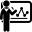 Businessman with statistics on whiteboard