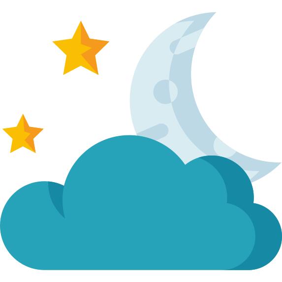 多云的夜晚