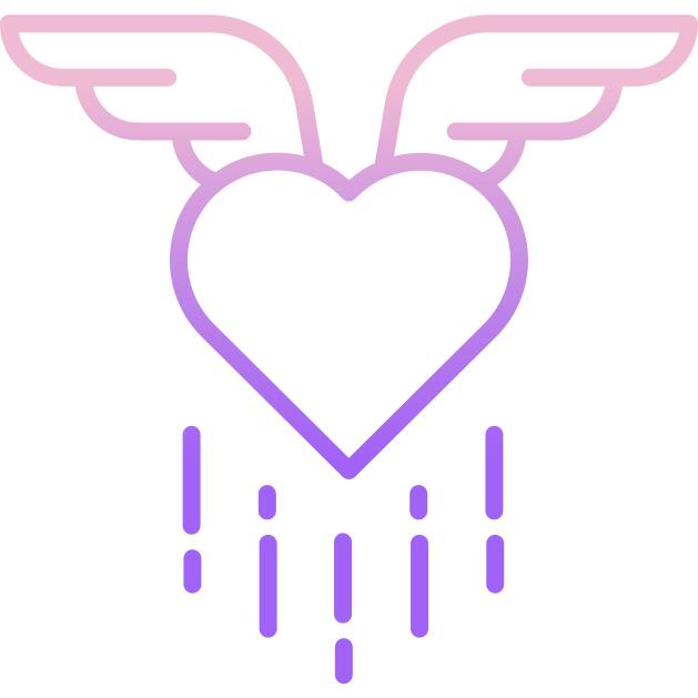 Heart wings