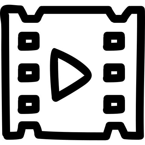 Video hand drawn symbol