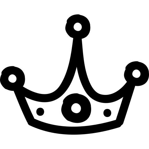 Crown hand drawn outline