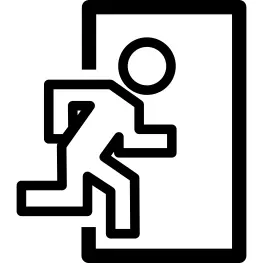 Exit door symbol