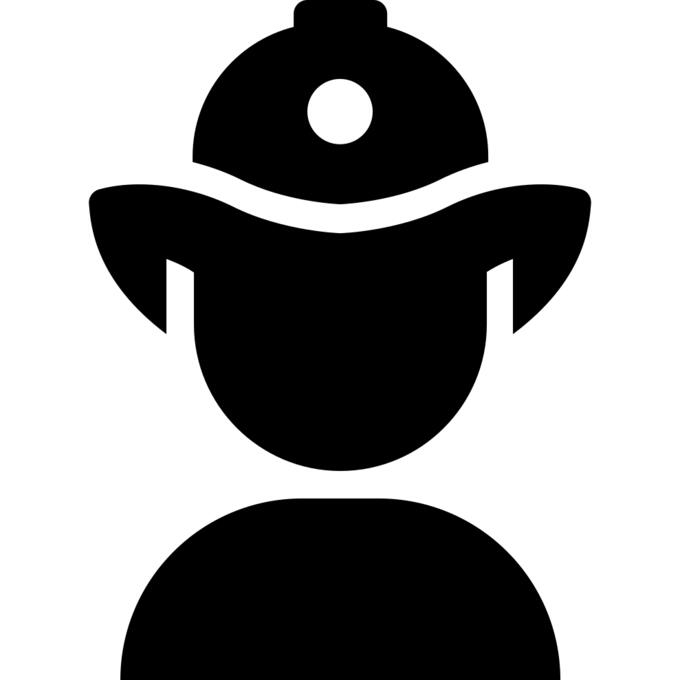 Firefighter silhouette