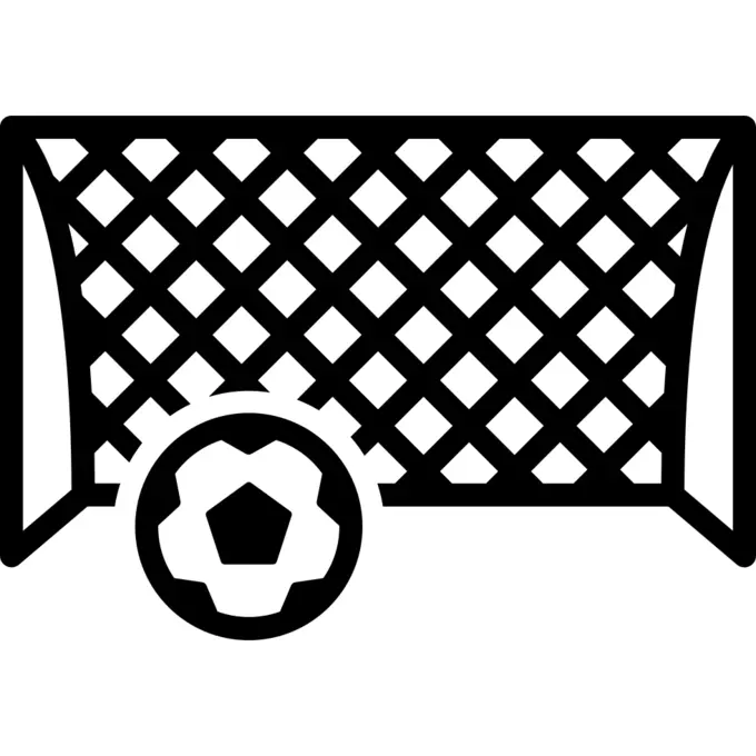 Soccer ball in front of the arch