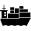 Cargo ship with containers
