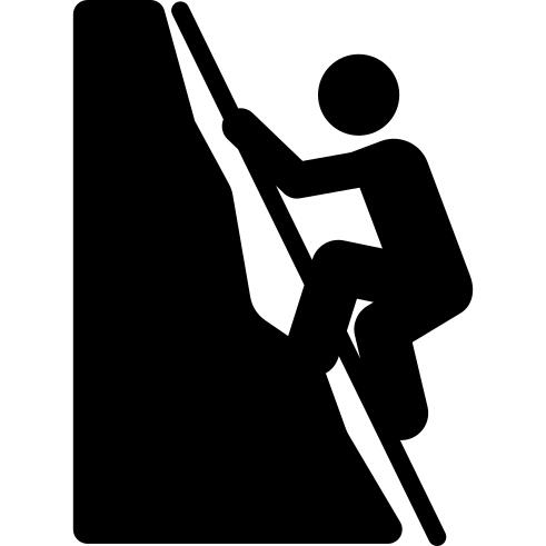 Climbing with rope