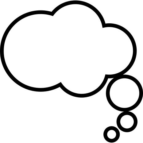 Thought bubble