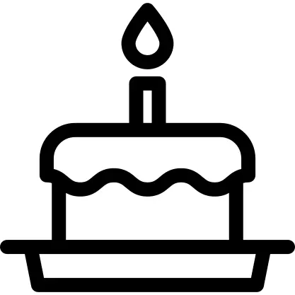 Birthday Cake with Candle