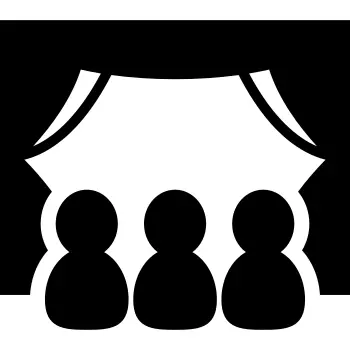 People Watching a Movie