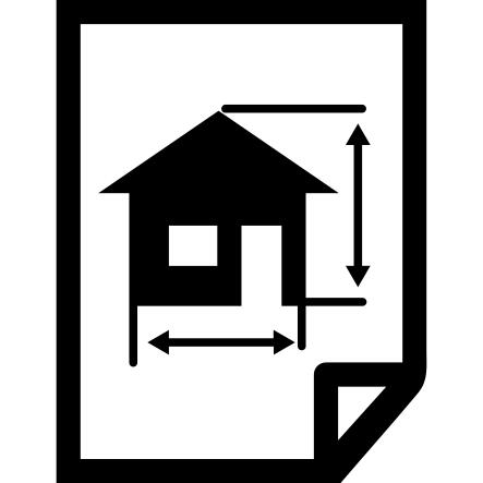 Architecture draw of a house on a paper