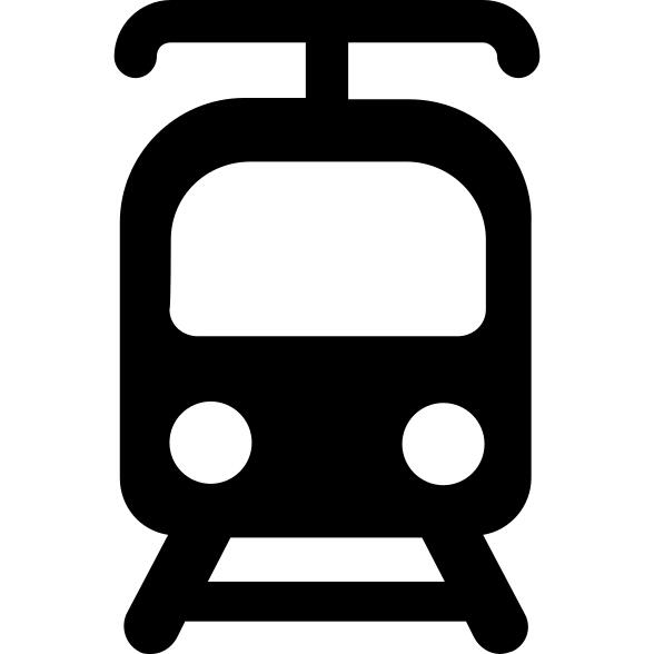 Tram front view