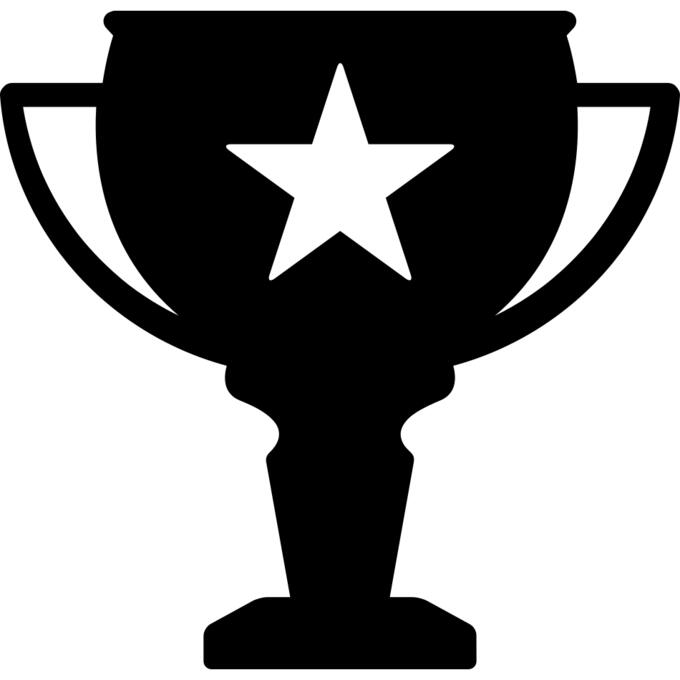 Trophy with a star