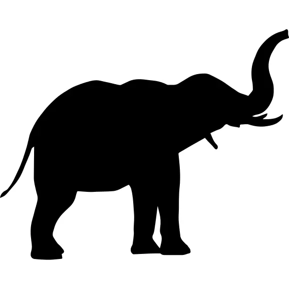 Elephant side view