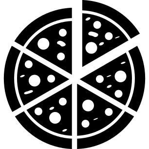 Italian pizza cut into slices