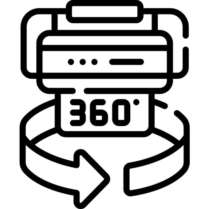 360 degrees