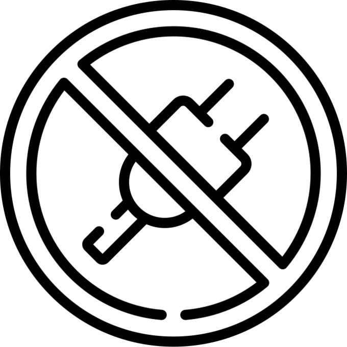 No plug