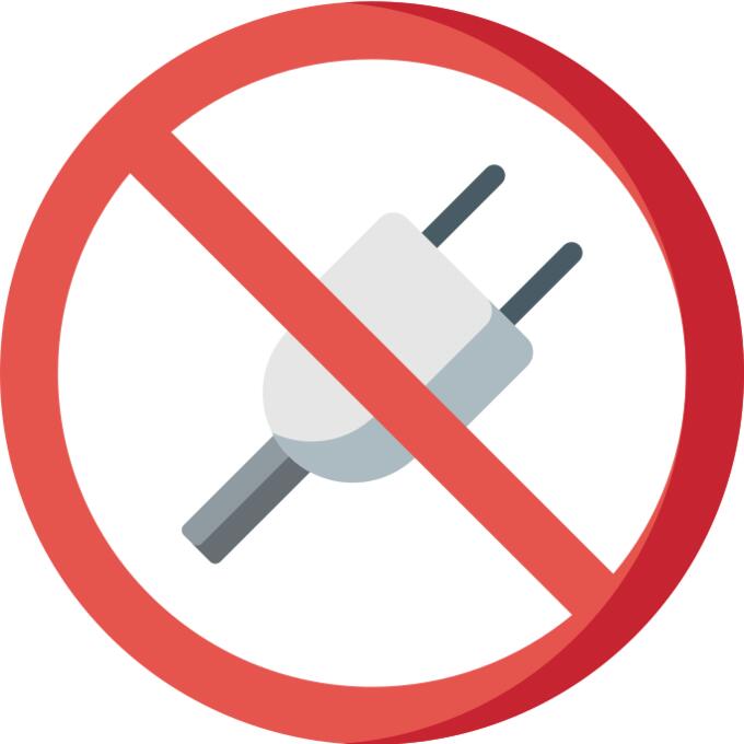 No plug