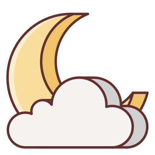 多云的夜晚