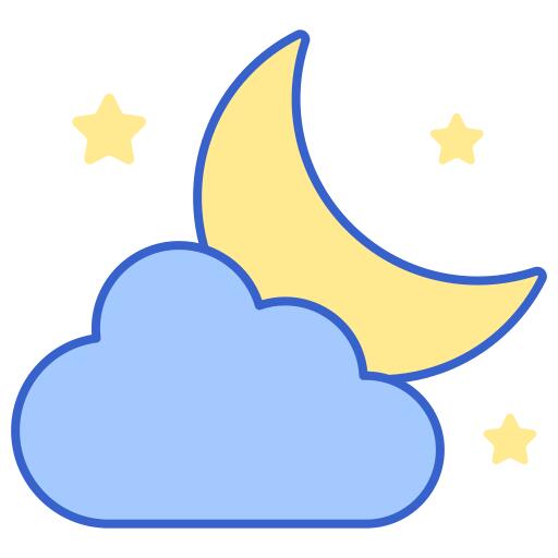 多云的夜晚