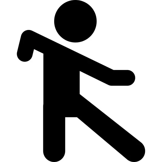 太极拳姿势剪影